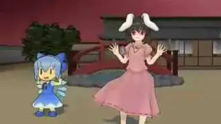【Touhou MMD】White Letter dance with Cirno & Tewi【ラジP杯】