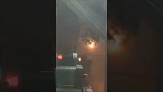Tempestade poderosa e vendaval