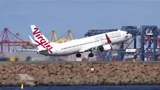 Virgin Australia Boeing 737-800 VH-YFR Departing Sydney Airport