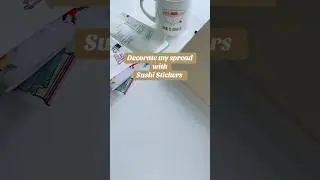 Sushi stickers weekly spread #hobonichi #hobonichicousin #weeklyspread