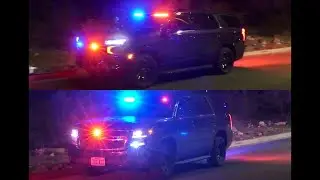 2 Unmarked Henderson Police Department Tahoes Responding / Arriving