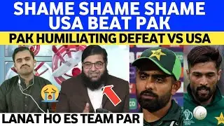 Pak Media ANGRY On Pak SHAMEFUL Defeat Vs USA | Sharam Sy Dub Maro Pak Team