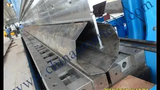 Street Lighting Pole Production Line Machine, CNC Press Brake For Poles