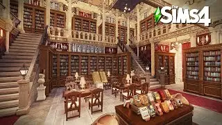 The Grand Castle Library | The Sims4 Stop Motion Build | NoCC |【シムズ４建築】