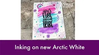 Arctic foiled paper inking