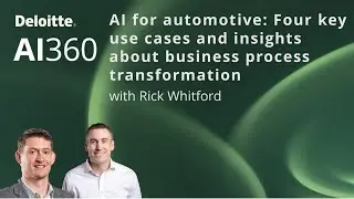 AI for automotive: Four key use cases and insights about business process transformation