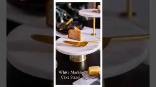 Serein Decor&rsquo;s White Marble Cake Stand