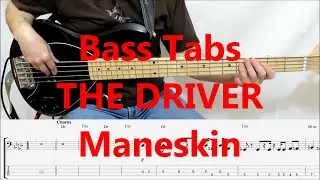 Maneskin - The Driver (BASS COVER TABS) preview