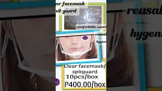 face mask spit guard . 10pcs/box. hygenic, anti fog
