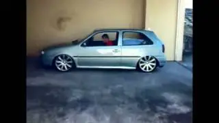 gol g2 vw 95 suspensao a ar roda 17 cor verde