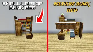 MINECRAFT: Small Laptop Bunk Bed & MEDIUM BUNK BED