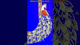 3D Maggam work #shorts #shortsvideo #handembroiderywork #maggamwork #3d #youtubeshorts #nehar