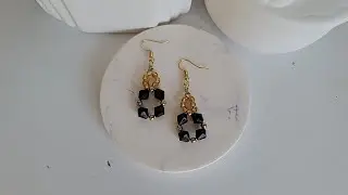 Tutorial de Aretes con Cristales y Balines