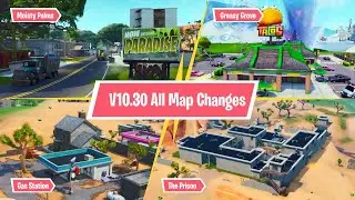 Fortnite V10.30 All Map Changes