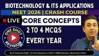 Biotechnology and Its applications | NEET 2026 | Crash Course | One Shot Revision