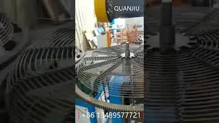 User Friendly Control : Double Stations Ventilation Fan Guard Making Machine
