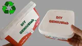 MINIMAL COSTS BUT IT LOOKS VERY EXPENSIVE WITH IDEA FROM PLASTIC CONTAINERS A BASKET WITH YOUR