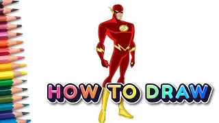 How to draw Flash from Justice League | DC Superhero drawing