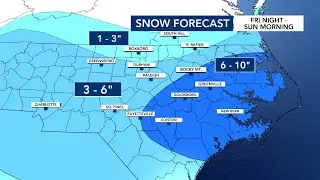 7 p.m. update: Parts of NC already seeing snowfall, eastern counties could see up to 10 inches