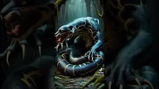 A jaguar + A python hybrid animal. #ai #animals #hybridanimals #edit #foryou #viralvideo #trending