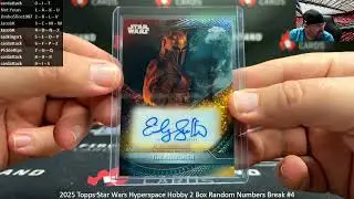 1/4/2026 2025 Topps Star Wars Hyperspace Hobby 2 Box Random Numbers Break #4
