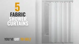 Top 10 Fabric Shower Curtains [2018]: InterDesign Waterproof Mold and Mildew-Resistant Fabric Shower