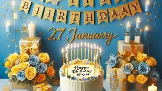 27 January Birthday Wishes|Happy Birthday Song|Happy Birthday status|Birthday wishes 27 January