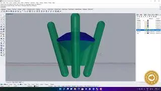 Claw Setting in Rhino 3D. 4 Prongs Rounded Gem Collette.
