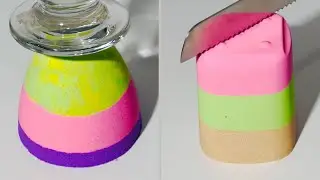 Crunchy Kinetic Sand Cutting Video Compilation ASMR Part 14 #kineticasmr #shorts #asmr