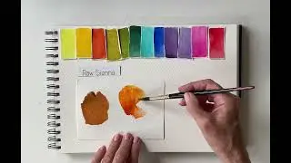 Mixing RAW SIENNA with Terry Harrison Watercolours
