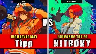GGST | Tripp (May) VS NITRONY (Giovanna) | Guilty Gear Strive High level gameplay