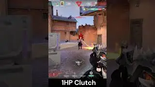 1HP Clutch #shorts #valorantclips #ace