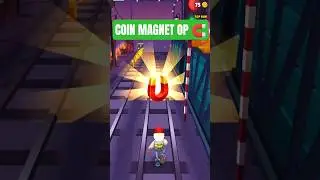 Coin Magnet Power 🧲 | Unlimited Coins Run in Subway Surfers#subwaysurfers #coinmagnet #shorts #games