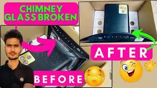 chimney glass broken💔 $ chimney new glass replacement $ kitchen chimney glass broken 😔