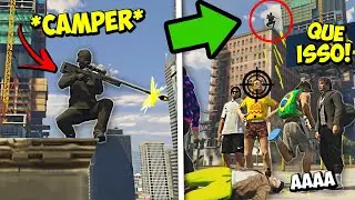 FIQUEI ESCONDIDO e ATIREI nos JOGADORES GTA RP (MUITO ENGRA&Ccedil;ADO)