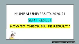 How to Read MU FE Sem-1 Results