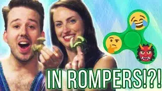 WE TRIED FIDGET SPINNERS IN ROMPERS
