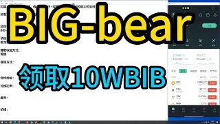 BIG-bear/BIB/空投网赚项目/零撸项目/搬砖项目/副业零撸/零撸空投/WEB3空投/免费空投/Airdrop/零撸NFT