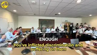 NHS cleaners, porters & caterers confront the bosses!