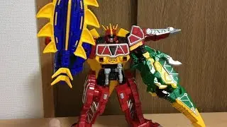 獣電戦隊キョウリュウジャー 第3話 DXザクトルがカミツキ合体！キョウリュウジンステゴッチザクトル登場！劇中合体・戦闘シーン再現　前田動画
