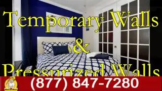 Custom NYC Temporary Walls & Bookcase Wall Systems (646) 837-7300