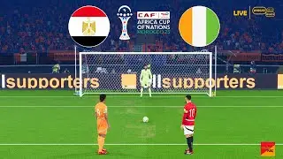 &Eacute;GYPTE - C&Ocirc;TE D'IVOIRE - Quart de finale - Tirs au but | Coupe d'Afrique des Nations de la CAF | PES