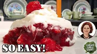 How to Make Cherry Cream Cheese Jello Salad - Church Cookbook Recipe