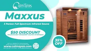 Maxxus 3 Person Full Spectrum Infrared Sauna / MX-M306-01-FS CED