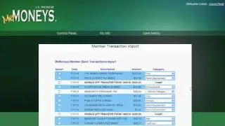 It's fast and easy to import transactions into MeMoneys.com and save AS you spend.