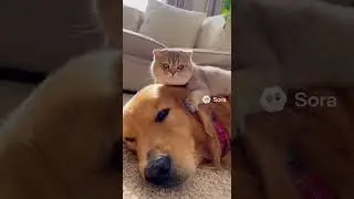 #cat #aivideo #cute #relaxing #cutecat #puppy #petfriends #癒し #dog