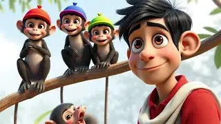 The cap seller and the monkeys | moral stories | story for kids | kids moral stories #kids #story