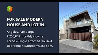 FOR SALE MODERN HOUSE AND LOT IN ANGELES CITY NEAR CLARK AND TIMOG TRIANGLE