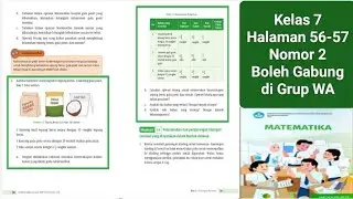 Matematika, Kelas 7, Kurikulum Merdeka, Halaman 56-57, Nomor 2