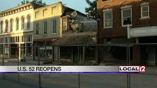 US 52 in Ripley reopens after partial hotel collapse